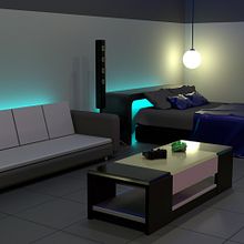 Modelado de Habitación. Un proyecto de 3D, Arquitectura digital, Diseño 3D, Diseño de interiores y Modelado 3D de Christian Emmanuel Garcia Armijo - 16.08.2020