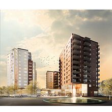 A residential area in Karlstad, Sweden. . Architectural Illustration project by Hanna Wernersson - 08.26.2020