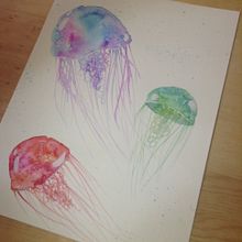 Mi Proyecto del curso: Técnicas modernas de acuarela. Painting, and Watercolor Painting project by bari_1746535575 - 08.26.2020