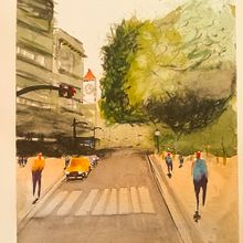 My project in Urban Landscapes in Watercolor course. Un projet de Aquarelle de José Amaral - 26.08.2020
