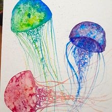 Proyecto final Medusas y Galaxia. Un progetto di Illustrazione tradizionale di Gisela Blasco - 26.08.2020