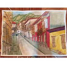 Mi Proyecto del curso: Dibujo arquitectónico con acuarela y tinta. Un projet de Aquarelle de Arbey Vargas - 27.08.2020