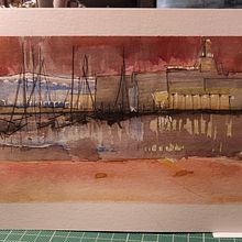 Mi Proyecto del curso: Dibujo arquitectónico con acuarela y tinta. Sketching, Drawing, Watercolor Painting, Architectural Illustration, Sketchbook & Ink Illustration project by Carlos Alberto Pérez Vale - 08.27.2020