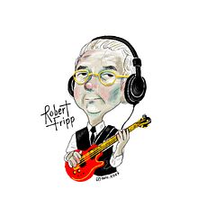 Robert Fripp. Traditional illustration project by Ani Cortés - 08.27.2020