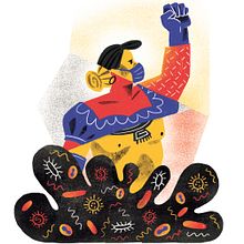 Queretaro has survived the epidemics. Digital Illustration project by Ani Cortés - 08.27.2020