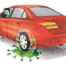 Transporting safely in times of Covid-19. Projekt z dziedziny Ilustracja c i frowa użytkownika Ani Cortés - 27.08.2020