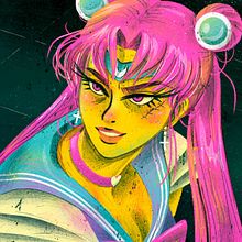 Sailor Moon redraw challenge. Projekt z dziedziny Ilustracja c i frowa użytkownika Ani Cortés - 27.08.2020