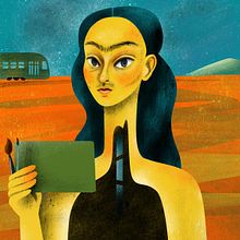 Frida Kahlo for El Universal. Projekt z dziedziny Ilustracja c i frowa użytkownika Ani Cortés - 27.08.2020