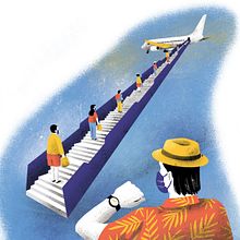 The odyssey of traveling in the new normal. Projekt z dziedziny Ilustracja c i frowa użytkownika Ani Cortés - 27.08.2020