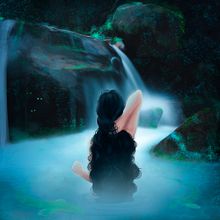 Waterfall Girl. Een project van  Tekening,  Artistieke tekening, Digitale tekening, Traditionele illustratie, Digitale illustratie, Schilderij y  Digitaal schilderij van Bia Coliath - 27.08.2020