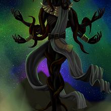 Nyarlathotep, el caos reptante.. Digital Drawing project by Miguel Ángel Martín Fernández - 08.28.2020