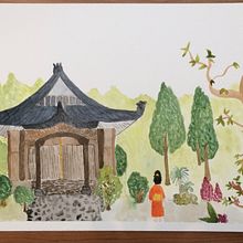 Mi Proyecto del curso: Ilustración en acuarela con influencia japonesa. Un proyecto de Ilustración tradicional y Pintura a la acuarela de marinapaje - 28.08.2020