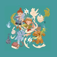 Patrones ilustrados, Homenaje a la novela gráfica 5 worlds. Un proyecto de Animación, Bocetado, Br, ing e Identidad, Cómic, Concept Art, Creatividad, Dibujo, Dibujo digital, Diseño, Diseño de personajes, Diseño editorial e Ilustración tradicional de agori - 29.08.2020