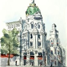 My project in Architectural Sketching with Watercolor and Ink course. Un proyecto de Ilustración arquitectónica de Alan Skyrme - 29.08.2020