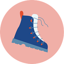 Hiking Stationery. Digital Illustration, and Traditional illustration project by Masha Hilka - 08.29.2020
