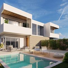 Viviendas pareadas en Vall d'Uixó. 3D, Architecture, Infographics, 3D Modeling, and ArchVIZ project by Salva Moret Colomer - 09.29.2018