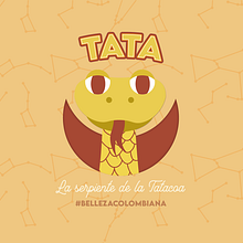 TATA-La serpiente de la Tatacoa . Un progetto di Design editoriale, Graphic design, Illustrazione digitale e Illustrazione infantile di Valentina Montañez Mejia - 30.08.2020