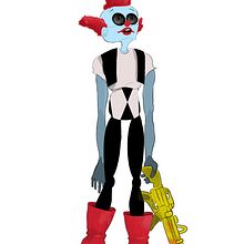 Zombie Circus. Character Design project by Yumna Badr - 08.30.2020
