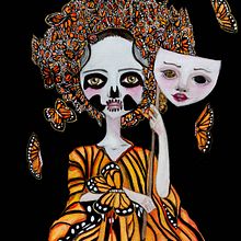 day of the dead. Traditional illustration project by Geraldine Vincent - 08.30.2020