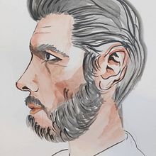 Mix de técnicas con 3 rostros by Assul Walker. Portrait Drawing, and Watercolor Painting project by assulwalker - 08.30.2020