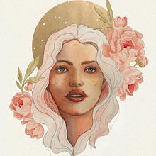 My project in Illustrated Portrait in Watercolor course. Projekt z dziedziny Trad, c, jna ilustracja,  Malarstwo, Portret i Malowanie akwarelą użytkownika Adria Kaufman - 30.08.2020