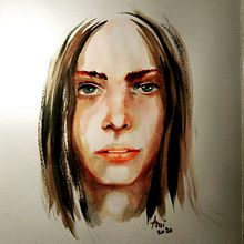 My project in Artistic Portrait with Watercolors course. Ilustração tradicional, e Pintura em aquarela projeto de Shael Ami - 30.08.2020