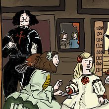 Las Meninas (versión). Traditional illustration project by Berta Sagristà - 05.01.2019