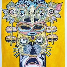 Huey Tlatoani. Projekt z dziedziny  R, sunek i Malowanie akwarelą użytkownika Hector Marquez - 31.08.2020