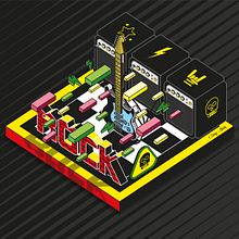 Guitar Hero - Isométrico. Design, and Vector Illustration project by Diego Sturtz - 08.31.2020