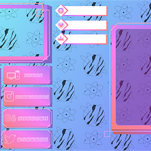 Overlay for Stream 1 for Twitch. Un proyecto de Cine, vídeo, televisión, YouTube Marketing, Diseño, Diseño de juegos, Diseño de videojuegos, Diseño digital, Diseño gráfico, Diseño para Redes Sociales y Vídeo de Vivian Machinievski - 12.05.2020