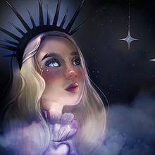 Mi Proyecto del curso: Retratos digitales de fantasía con Photoshop. Un progetto di Disegno digitale, Illustrazione tradizionale e Illustrazione digitale di Dayra Arrieta - 31.08.2020