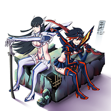 Kill la kill (Fanart). Traditional illustration project by Alexander Erick Quispe Valderrama - 08.31.2020