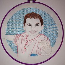 Mi Proyecto del curso: Creación de retratos bordados. Embroider, and Textile Design project by Marisela Malave Rengel - 08.29.2020