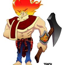 My project leñador elementalista . Desen artistic de Juan Almaguer Báez - 09.01.2020