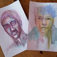 My project in Artistic Portrait with Watercolors course. Projekt z dziedziny Malowanie akwarelą użytkownika Kaltofen-Ngwenya Carolin - 01.09.2020