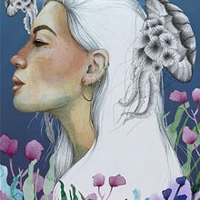Mi Proyecto del curso: Retrato ilustrado en acuarela Ein Projekt aus dem Bereich Porträtzeichnung, Traditionelle Illustration, Digitale Illustration und Aquarellmalerei von nerea_pardo - 01.09.2020