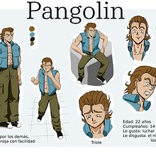 Creación de personajes manga: Pangolin. Character Design project by Julio Chaile - 10.17.2020