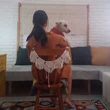 Meu projeto do curso: Macramê: nós básicos e complexos . Un projet de Macramé de Camila Simões de Faria - 02.09.2020