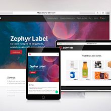 Zephyr Label. Un proyecto de Diseño Web de El estudio de Coco - 17.05.2020