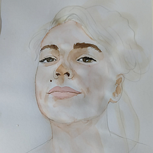My project in Watercolor Portrait from a Photo course. Watercolor Painting project by Paola Dassori - 09.02.2020