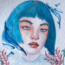 Mi Proyecto del curso: Retrato ilustrado en acuarela. Un proyecto de Dibujo de Retrato de Raquel A - 02.09.2020