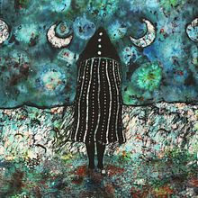 Espiritus Selk'nam de la Ceremonia Hain. Un proyecto de Ilustración tradicional y Teñido Textil de Ikaro Batik - 06.04.2021