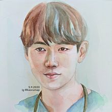 My project in Artistic Portrait with Watercolors course. Un proyecto de Pintura a la acuarela de Nguyen Nguyen - 05.09.2020