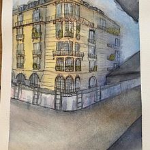 My project in Architectural Sketching with Watercolor and Ink course. Watercolor Painting project by callummcgaffney - 09.03.2020