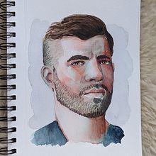 My project in Artistic Portrait with Watercolors course. Watercolor Painting project by bjorn_tunt - 10.06.2020