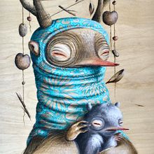 La Dama del Armiño. Un proyecto de Ilustración tradicional, Pintura y Pintura a la acuarela de Katherine Dossman Casallas (k2man*) - 03.09.2020