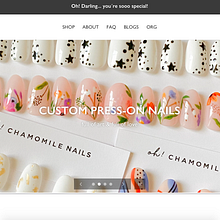 Oh Chamomile Nails: My press-on nails bussines . Graphic Design, and Web Design project by Michelle A Quiroz Ramirez - 08.03.2020