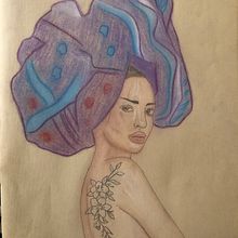 Mi Proyecto del curso: Ilustración con pastel y lápices de colores. Un proyecto de Dibujo de Retrato de danaesanchez - 03.09.2020