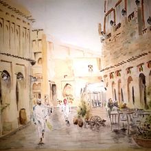 Mi Proyecto del curso: Paisajes urbanos en acuarela. Un proyecto de Arte urbano de Fernando Jaramillo - 04.09.2020
