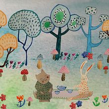 My project in Watercolor Illustration with Japanese Influence course. Watercolor Painting project by Jackie Hughes - 09.04.2020